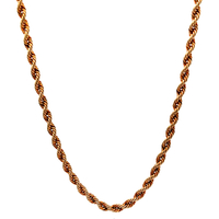 10kt Yellow Gold 23.5" 3.25mm Hollow Rope Chain