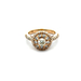 14kt Yellow Gold 1.00ct tw Diamond Cluster Ring