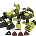 Ryobi 18V Cordless 6-Tool Combo Kit with 2 Batteries & Charger