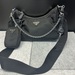 PRADA Re-Edition 2005 Nylon Shoulder Bag, Mini Prada Pouch authenticated
