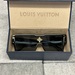 LOUIS VUITTON Cyclone Z1578E Square Black Gold Swarovski Crystals AUTHENTIC