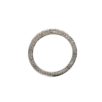 18kt White Gold .25ct tw Diamond Heart Circle Pendant