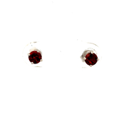  10kt White Gold Ruby Stud Earrings