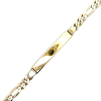  14kt Yellow Gold 19" 6.5mm Nameplate Bracelet
