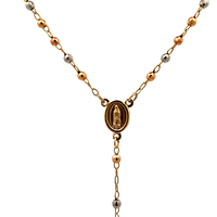 14kt Tri-Color 18" Rosary 