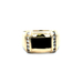  14kt Yellow Gold .30ct tw Diamond & Onyx Ring