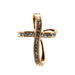 10kt Yellow Gold .25ct tw Diamond Cross Pendant 
