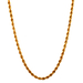 14kt Yellow Gold 16" 3mm Solid Rope Chain 