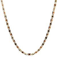14kt Tri-Color 18.5" 2mm Mariner Link Chain 