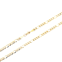 10kt Yellow Gold 23.5" 4mm Figaro Link Chain 