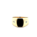 10kt Yellow Gold Diamond & Onyx Ring