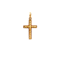 10kt Yellow Gold Cross Pendant 