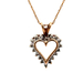 10kt Yellow Gold .15ct tw Diamond Heart Pendant With Chain 