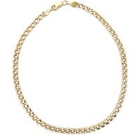  10kt Yellow Gold 10.5" 4.25mm Hollow Curb Link Anklet