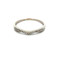 14kt White Gold .10ct tw Diamond Band Ring