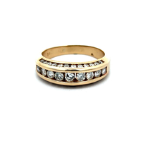 14kt Yellow Gold .65ct tw Diamond Ring Band Size 7.5