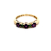 14kt Yellow Gold Amethyst & Emerald Ring Size 8