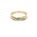  10kt Yellow Gold .10cttw Diamond Band Ring Size 10