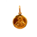 18kt Yellow Gold Double Sided Religious Pendant 