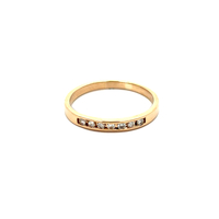  14kt Yellow Gold .14ct tw Diamond Band Size 8