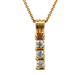  14kt Yellow Gold .50cttw Diamond Pendant With Chain