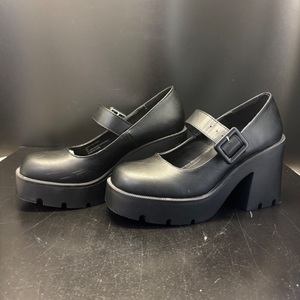 Madden Girl Trinity Mary Jane Chunky Platform Shoes 7.5M Black Lug Sole Y2K Goth