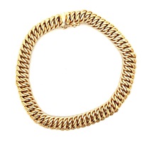 14kt Yellow Gold 7" 7.75mm Fancy Link Bracelet 