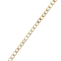 14kt Yellow Gold 4.00ct tw Diamond Tennis Bracelet 