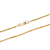 14kt Yellow Gold 20.5" 1.5mm Rope Chain