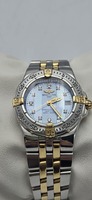 Breitling B71340 Ladies 30mm Two-Tone Watch Diamond & Blue Mother of Pearl Dial