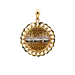 10kt Two Tone Last Supper Round Pendant 