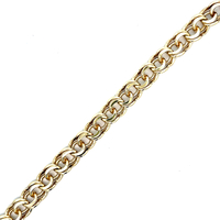10kt Yellow Gold 9" 11mm Fancy Link Bracelet