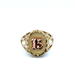 14kt Two Tone Sweet 15 Ring