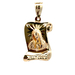 14kt Yellow Gold Virgin Mary Pendant