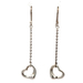 Tiffany & Co. Elsa Peretti Sterling Silver Open Heart Drop Dangle Earrings