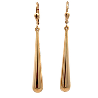 14kt Yellow Gold Teardrop Dangling Earrings