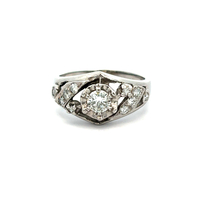 14kt White Gold .50ct tw Diamond Ring 
