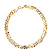 10kt Yellow Gold 8" 6.25mm Curb Link Bracelet  