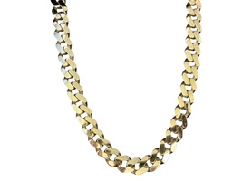 14kt Yellow Gold 27" 13mm Hollow Cuban Link Chain 