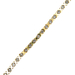 10kt Yellow Gold 7" 5mm 1.35ct tw Diamond "XOXO" Bracelet 