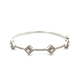 14kt White Gold 1.35ct tw Diamond Bangle Bracelet 