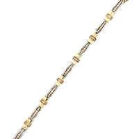 14kt Yellow Gold 7" 1.50ctw Diamond Bracelet 