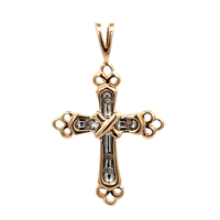 10kt Yellow Gold Cross Pendant