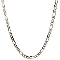 Sterling Silver 24" Figaro Link Chain
