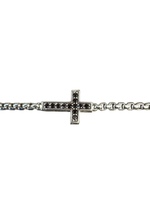 David Yurman Streamline Rolo Black Diamond Cross Chain With Broken Clasp