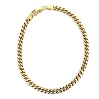 14kt Yellow Gold 8" 4.5mm Hollow Cuban Link Bracelet