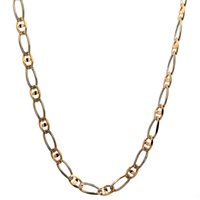 14kt Yellow Gold 24" 4.25mm Mariner/Figaro Link Chain