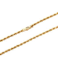 14kt Yellow Gold 20" 3mm Solid Rope Chain