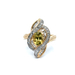 14kt Yellow Gold .45ct tw Diamond & Peridot Ring