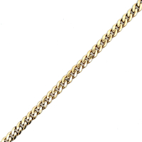 10kt Yellow Gold CZ 7.5" 5mm Cuban Bracelet